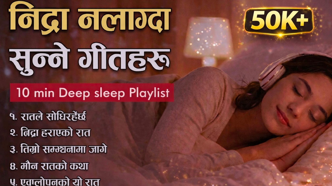 १० मिनेटमा गहिरो निद्रा पार्ने गीत | Sutne Bela Nidra Nalagda Sunne Calm Geet 🌙✨| Rhythm of Nepal