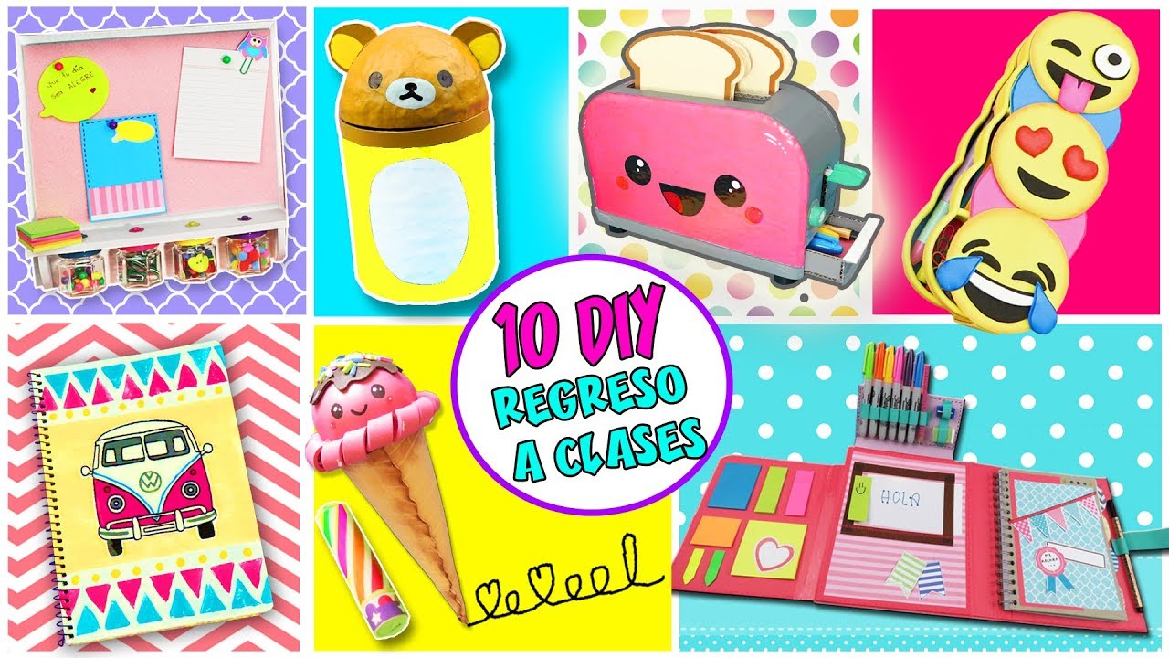 10 DIY INCREIBLES IDEAS REGRESO A CLASES - Ideas Utiles Escolares | Manualidades aPasos
