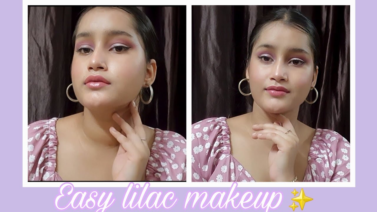 Lilac makeup✨️ (summer vibe) | easy to do #makeuptutorial