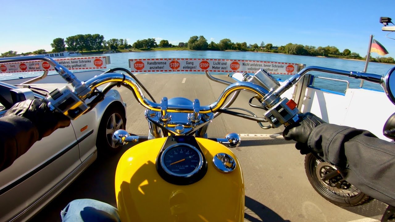 Sonntagsrunde mit Fähre und der Suzuki LS 650 Savage