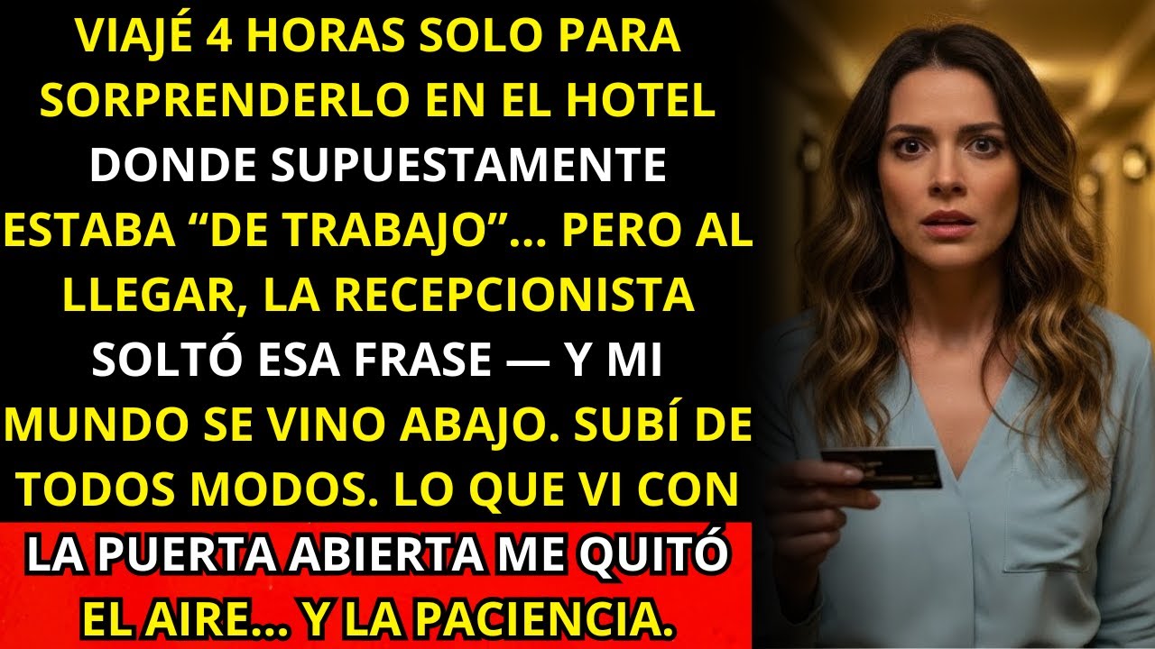 ‘Disculpe, la esposa de él ya subió a la habitación’, dijo la recepcionista — pero yo era la esposa…