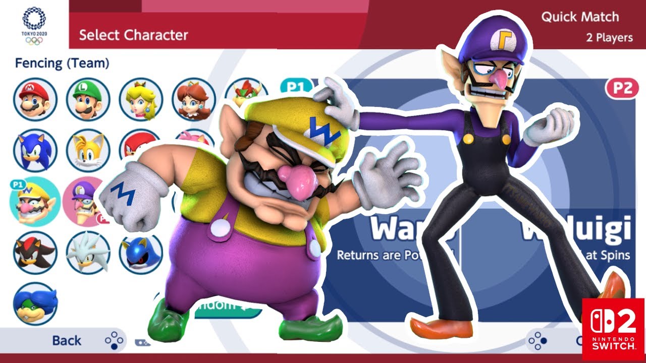 Wario X Waluigi | MARIO AND SONIC AT TOKYO 2020 | Gameplay (2 Players)