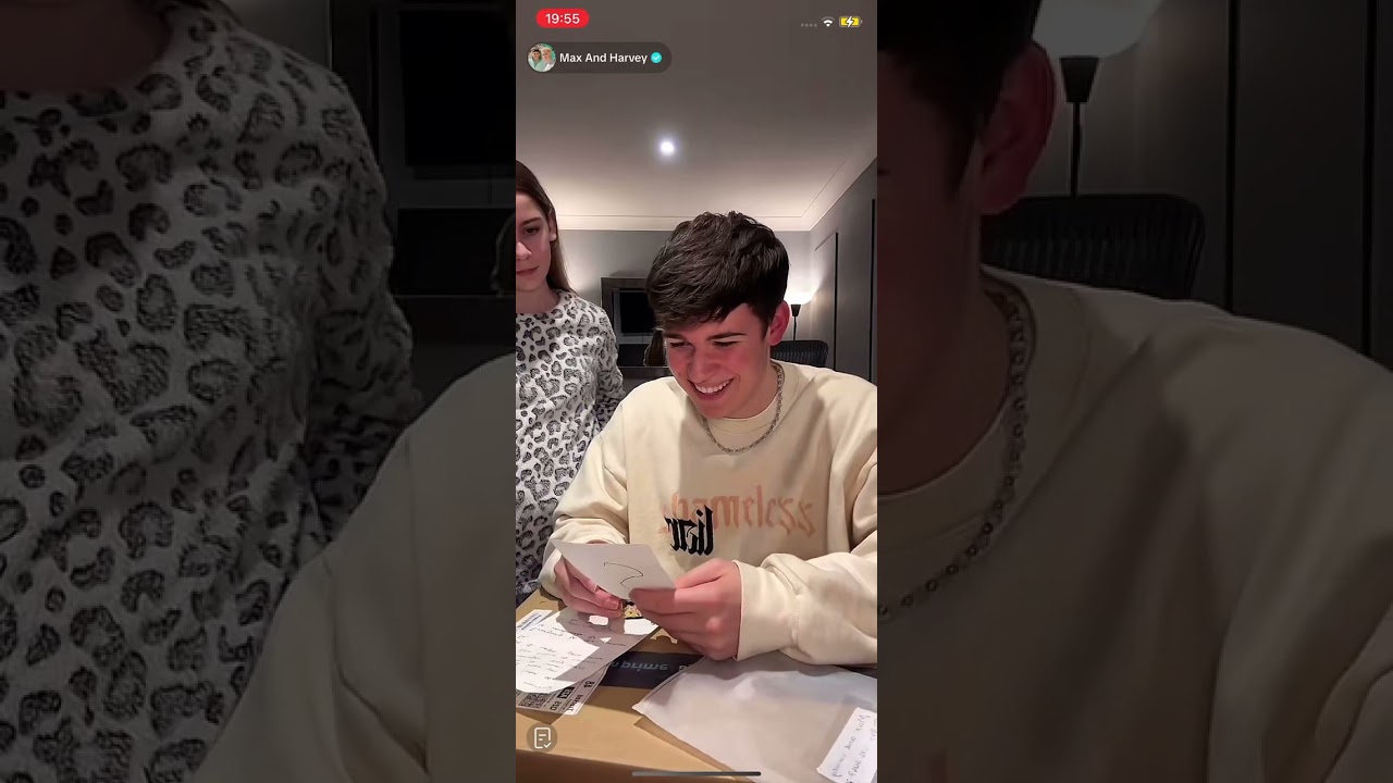 Max and Harvey TikTok live 26/01/25