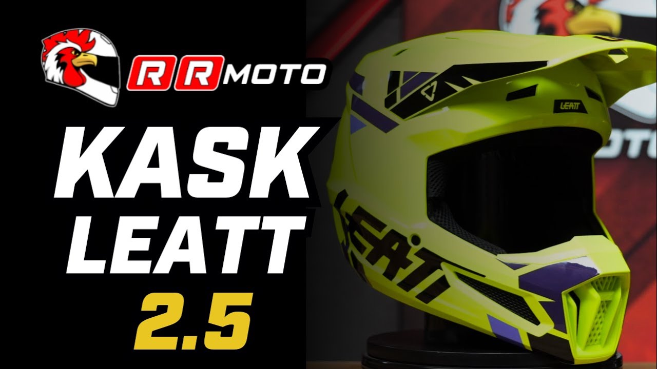 LEATT 2.5 - kask motocyklowy z funkcją awaryjnego zdejmowania wkładki policzkowej