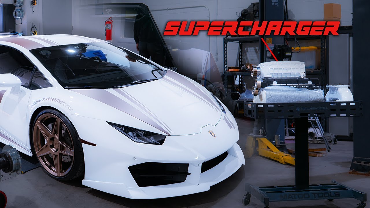 A Day In The Life As We Install A Supercharger and Dyno Tune This Lamborghini - RAW SOUND | 4K