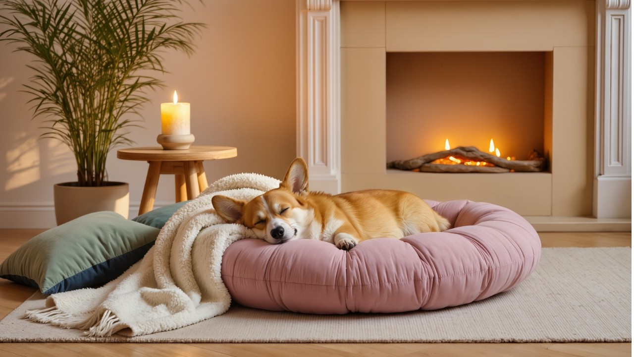 10h Dog Music for Anxious Dogs 🎵 Fireplace Ambience for Deep Comfort