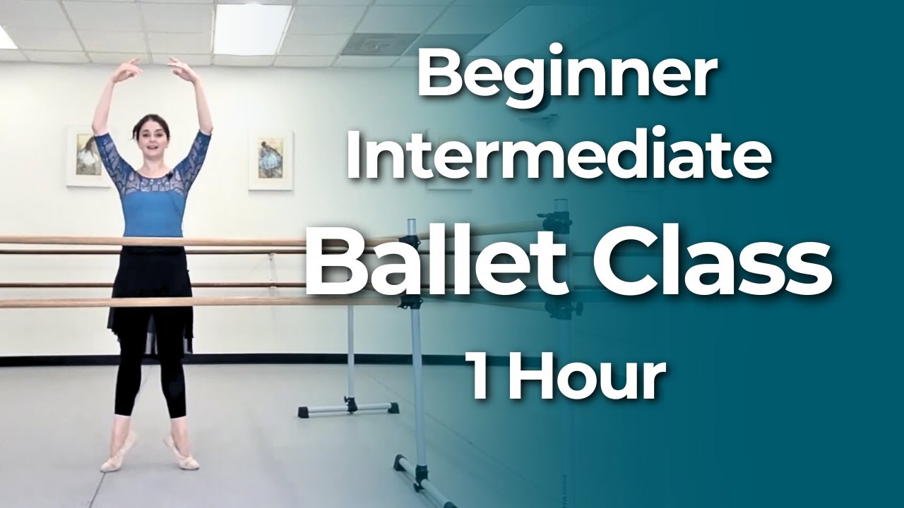 1 Hour Beginner-Intermediate Ballet Class | Full Ballet Workout at Home