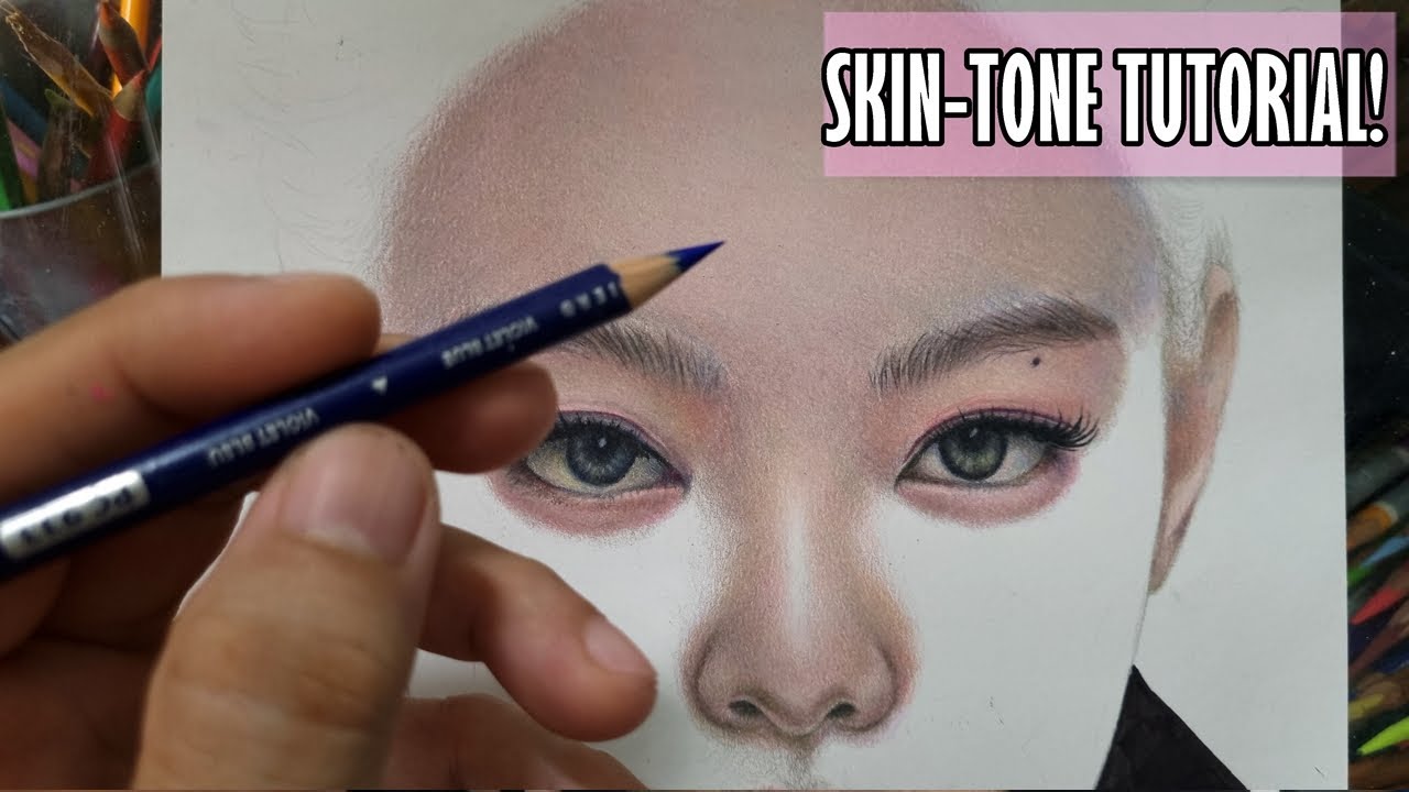SLOW & LIVE Drawing! How to Layer & Blend Skin-Tone with Colored Pencil?