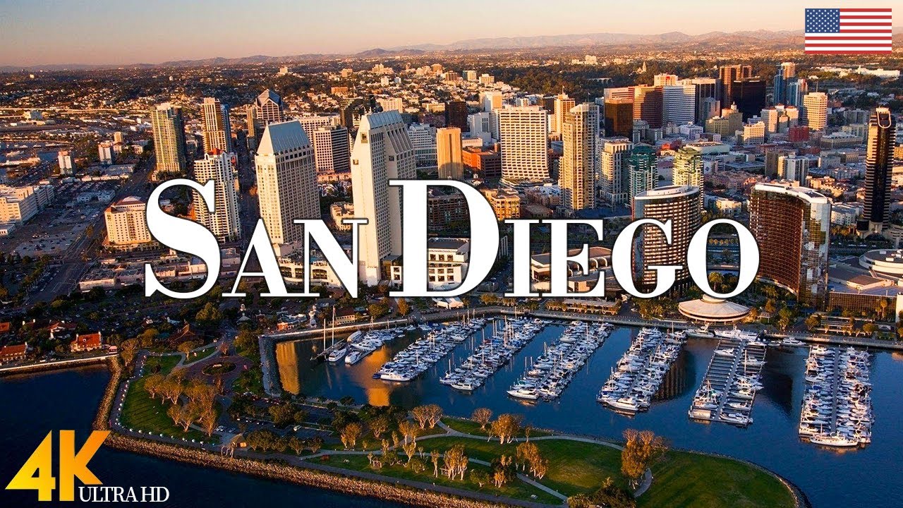 San Diego 4K drone view • Amazing Aerial View Of San Diego | Relaxation film with calming music