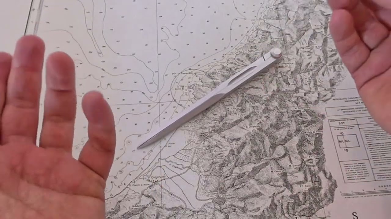 Come tracciare un rilevamento distanza sulla carta natuica - Lezioni di Carteggio