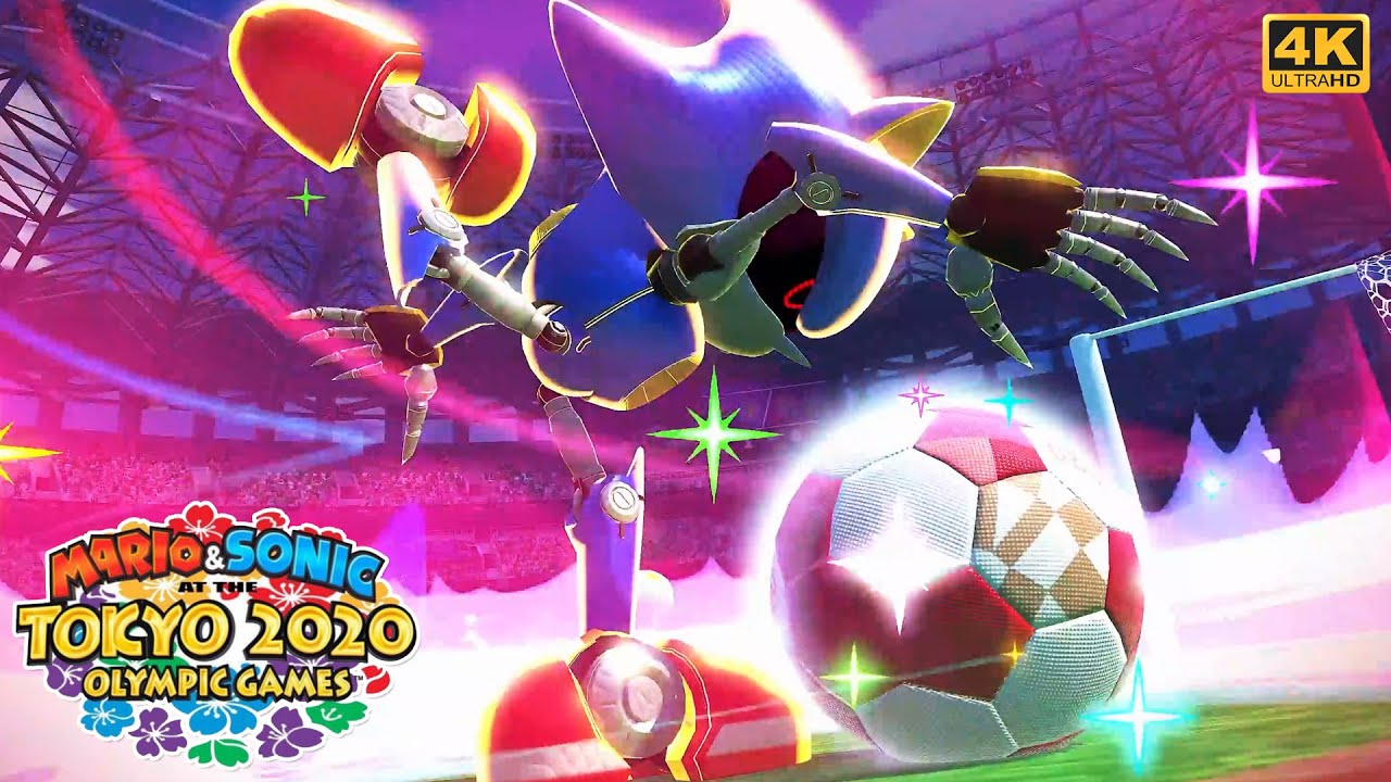 Mario & Sonic at the Tokyo 2020 Olympic Games Football Peach Vs Amy | 4K