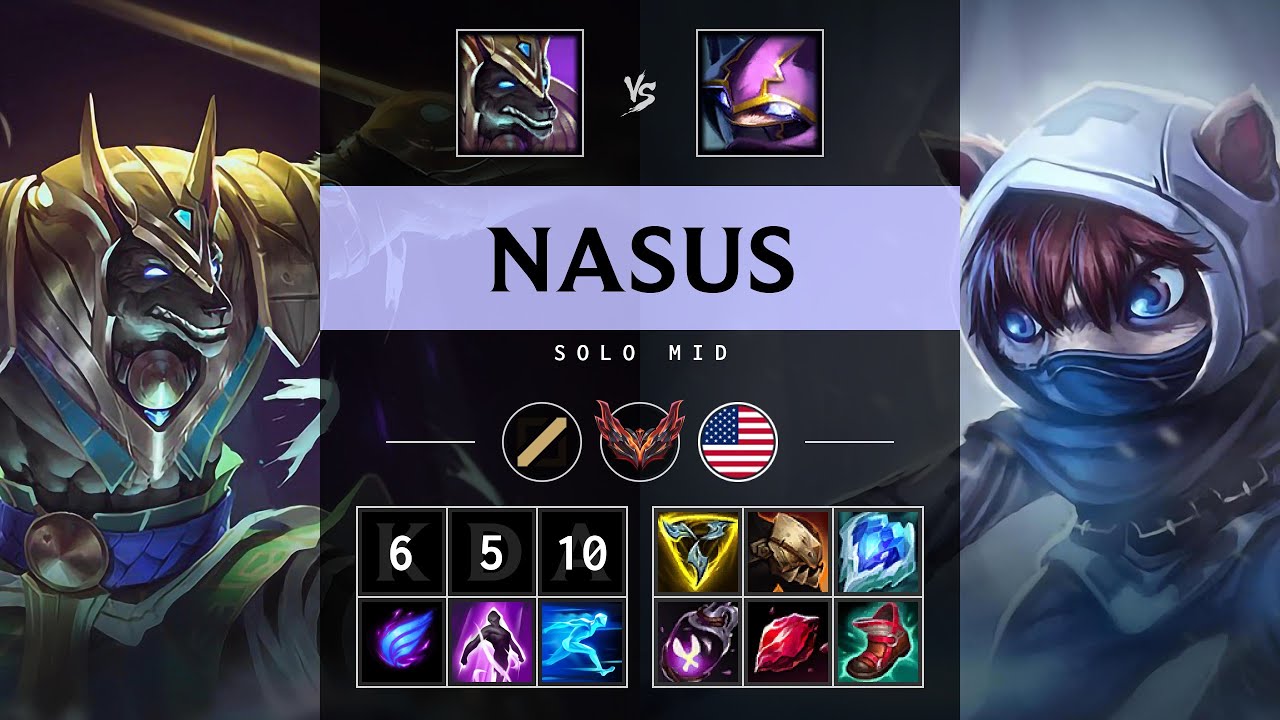 Nasus Mid vs Kennen - NA Grandmaster Patch 25.07
