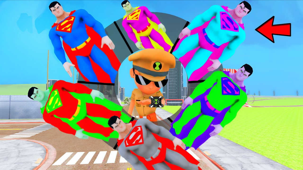 Little Singham Playing As A Every CARTOON SUPERMAN IN INDIAN BIKE DRIVING 3D  #5