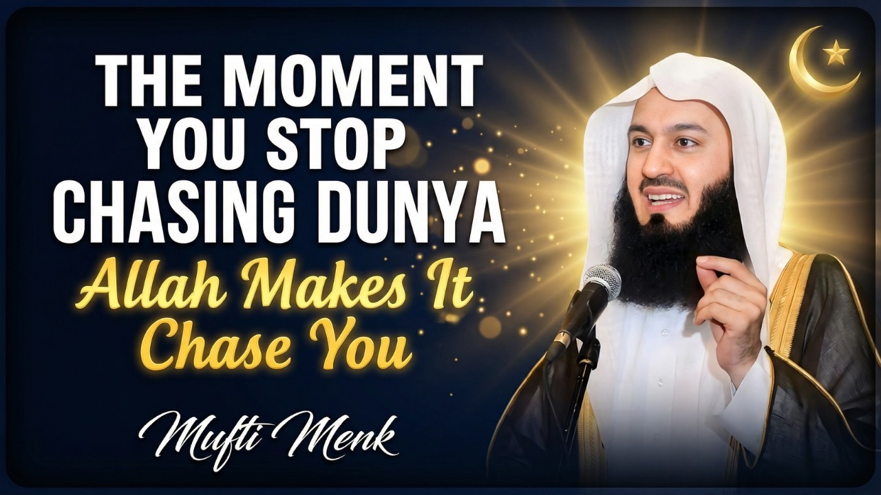 The Moment You Stop Chasing Dunya, Allah Makes It Chase You | Mufti Menk | Menk Motivation!