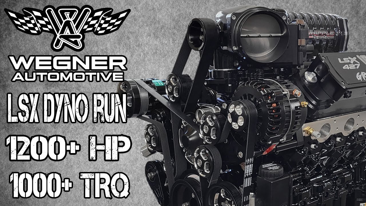 427 CI LSX with 3.0L Whipple Supercharger Puts Down 1200+ Dyno Run!
