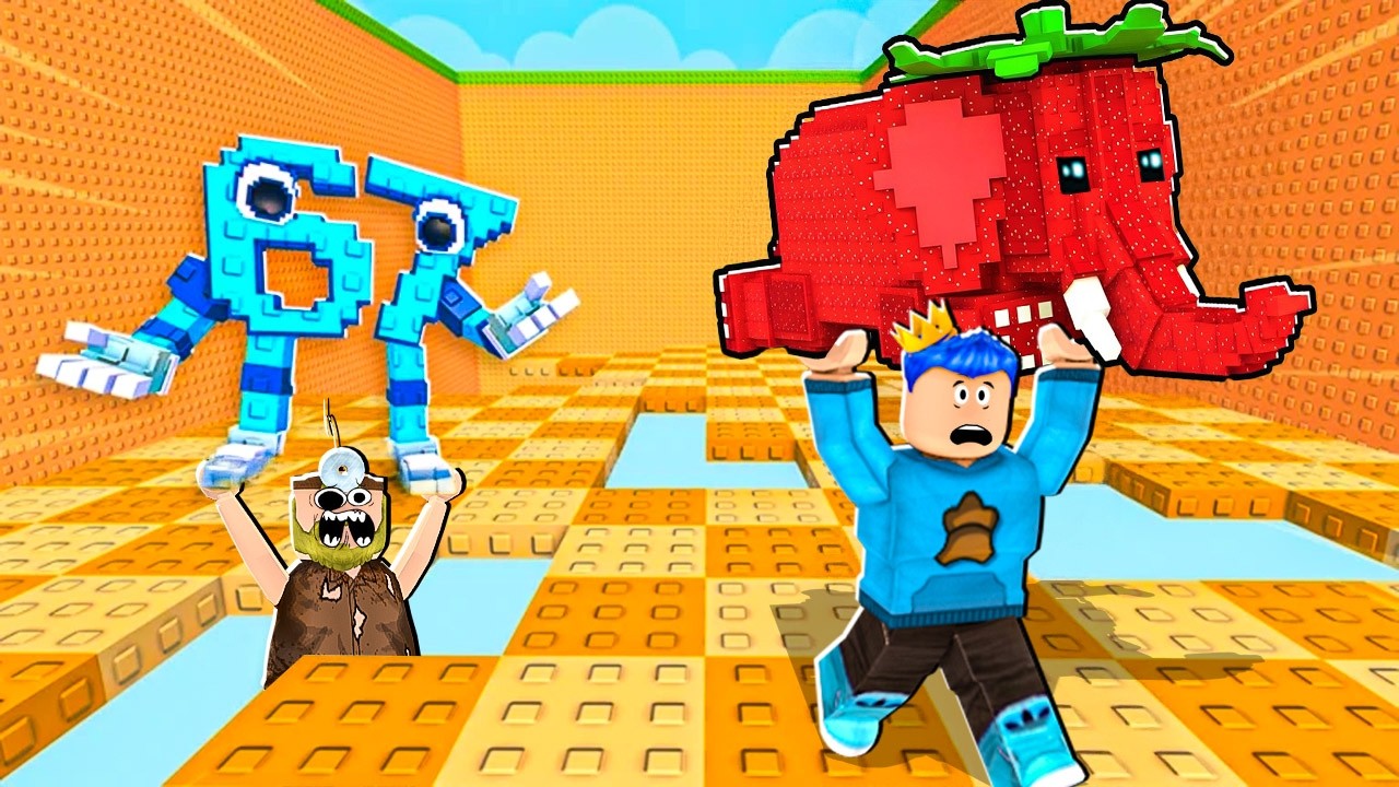 AKU CURI BRAINROT TAPI LANTAINYA BISA HILANG SEPERTI GAME STUMBLE GUYS DI ROBLOX!!