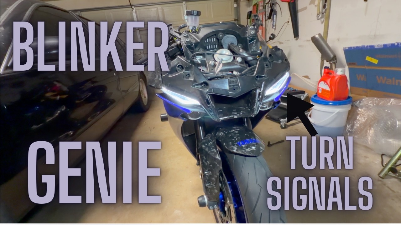 Custom LED Blinker Genie Install Yamaha R1 2015-2026