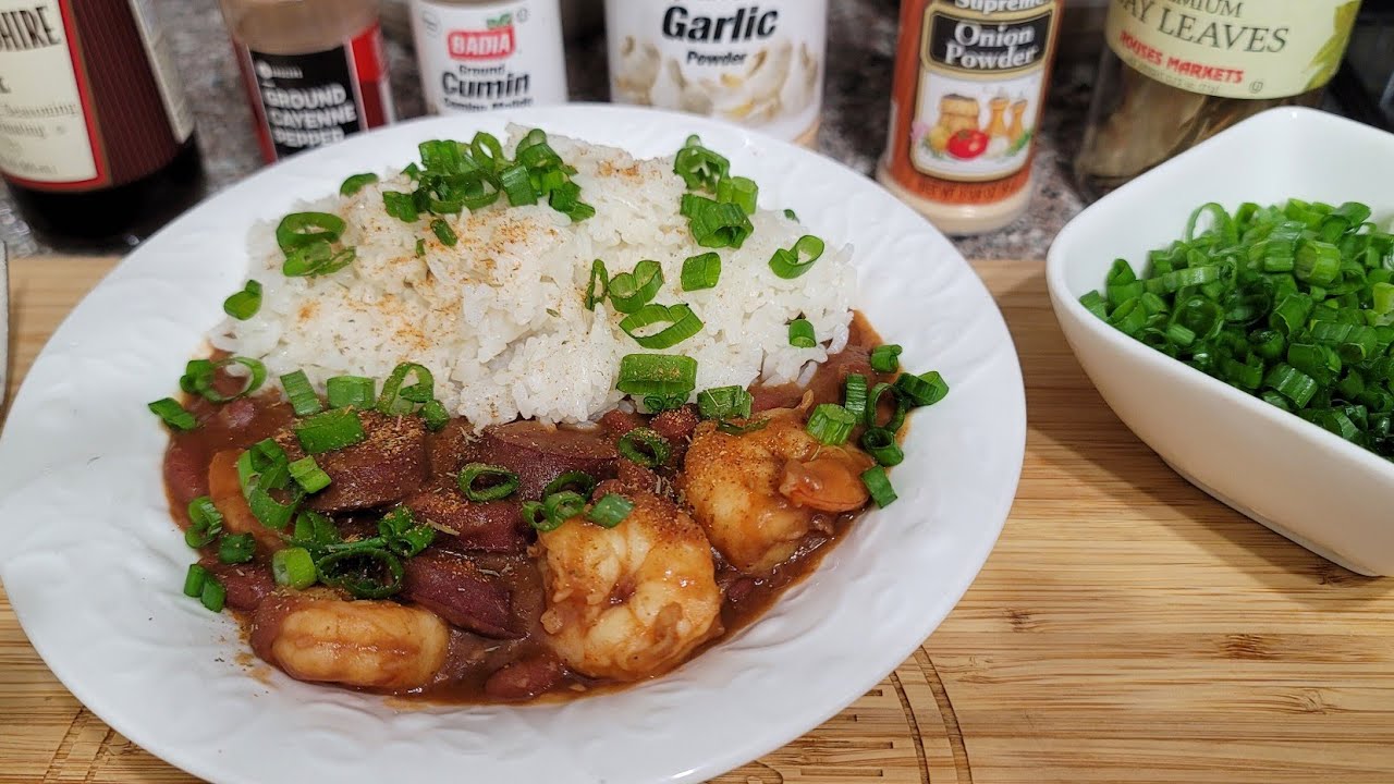 INCREDIBLE RED BEANS AND RICE WITH SAUSAGE & SHRIMP