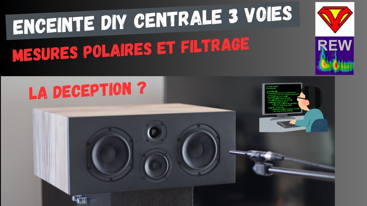 Mesures polaires et filtrage Ep.8 Enceinte DIY Centrale 3 voies