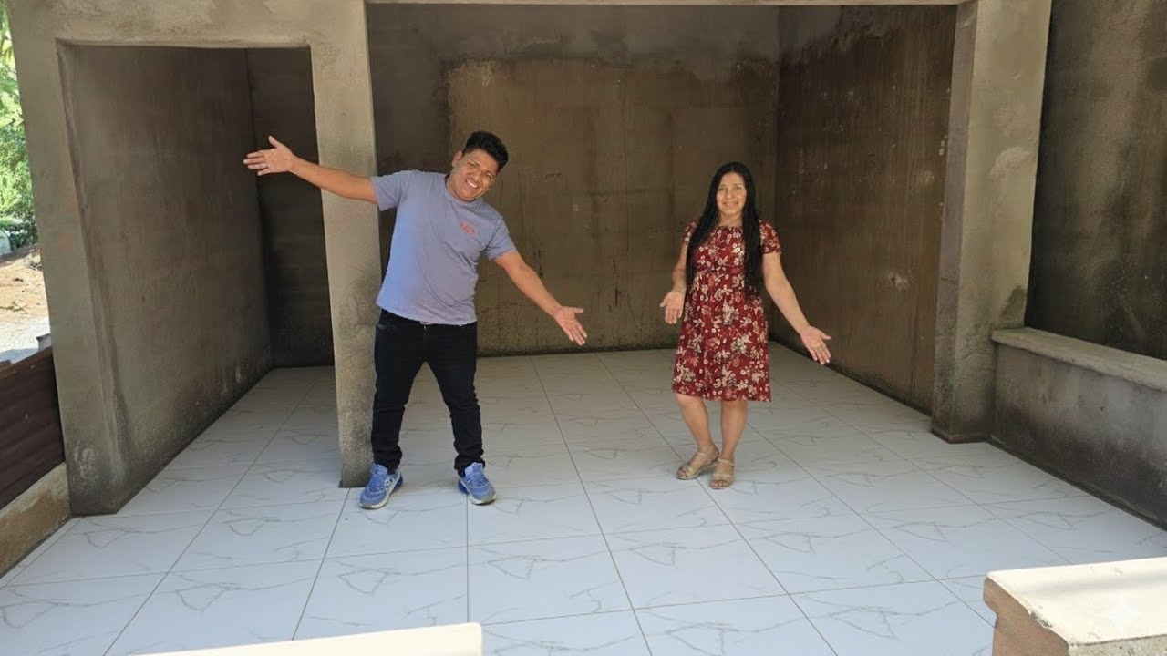 Asi Reaccionaron EDY Y DAYSI Al Ver Que ya Quedo Terminado El Piso😱Ellos Quedaron Sorprendidos‼️