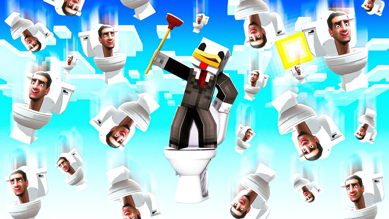 SOPRAVVIVO SOPRA UN SOLO BLOCCO DI SKIBIDI TOILET - MINECRAFT ITA