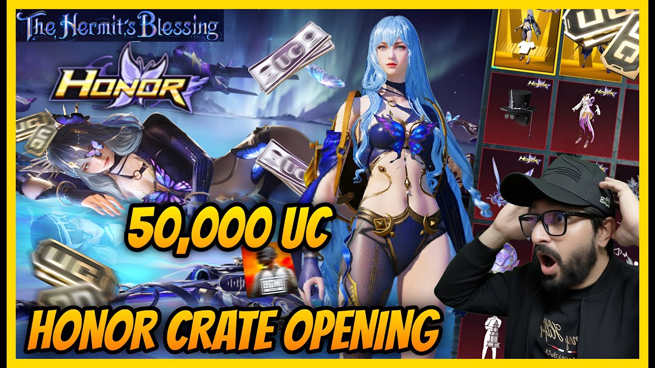 🔥DON'T DO THIS MISTAKE IN HONOR SPIN - 50000 UC HONOR CRATE OPENING l LUCKIEST EVER CRATE OPENING