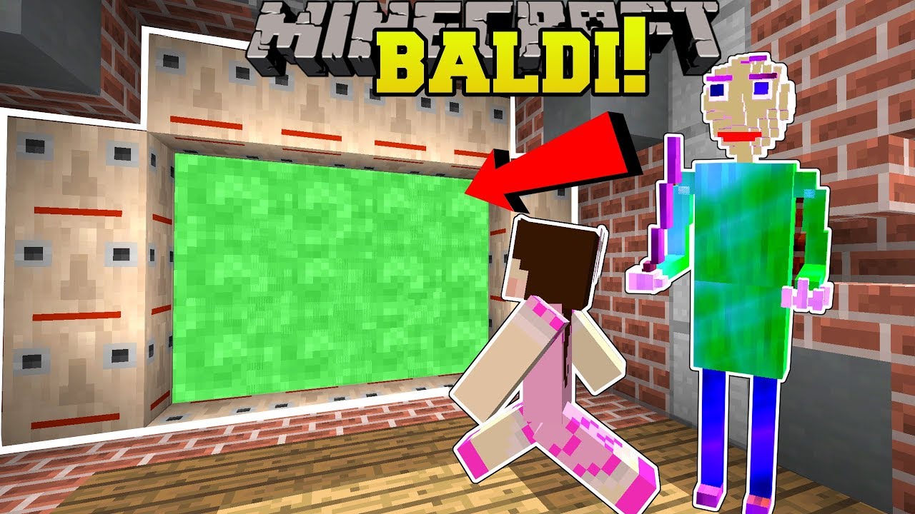 Minecraft: PORTAL TO BALDI'S DIMENSION!!! - Custom Map