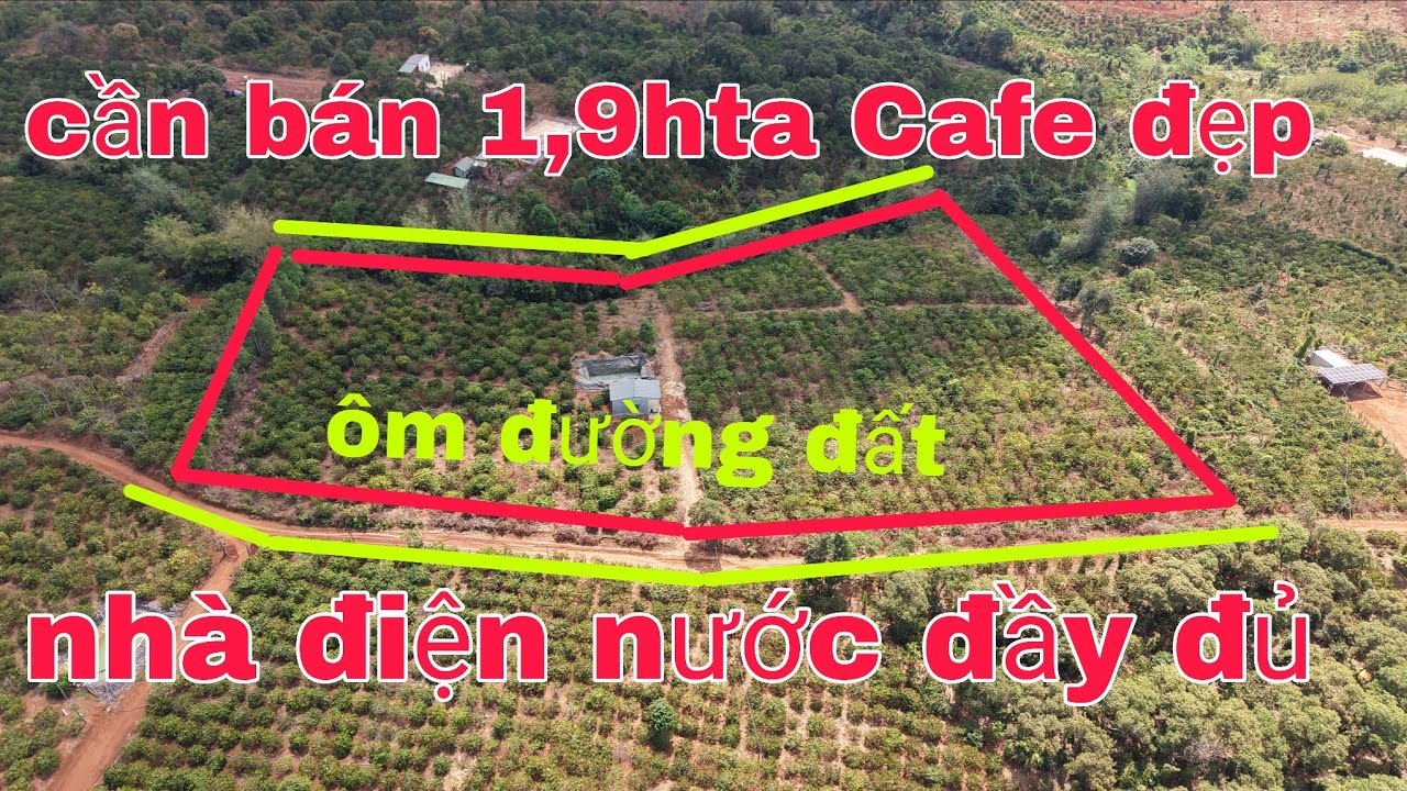 Cần bán 1,9hta nhà điện nước đầy đủ cách trung tâm 2km giá hợp lý lh 0785311413