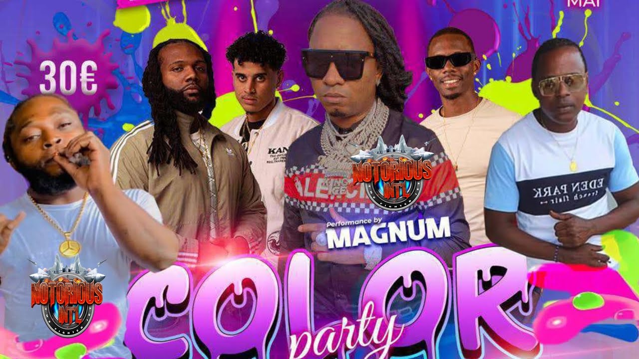 NOTORIOUS INT SOUND/DJ MAGNUM & 🌏 SEEN UP IN CAYENNE @ COLOR  PARTY 18TH MAY 2024 🇬🇾🇬🇫