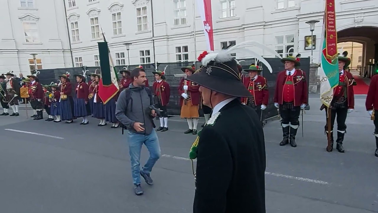 Euregio Treffen in Innsbruck mit den Schützen und die Stadtmusikkapelle Allerheiligen 30.09.2021