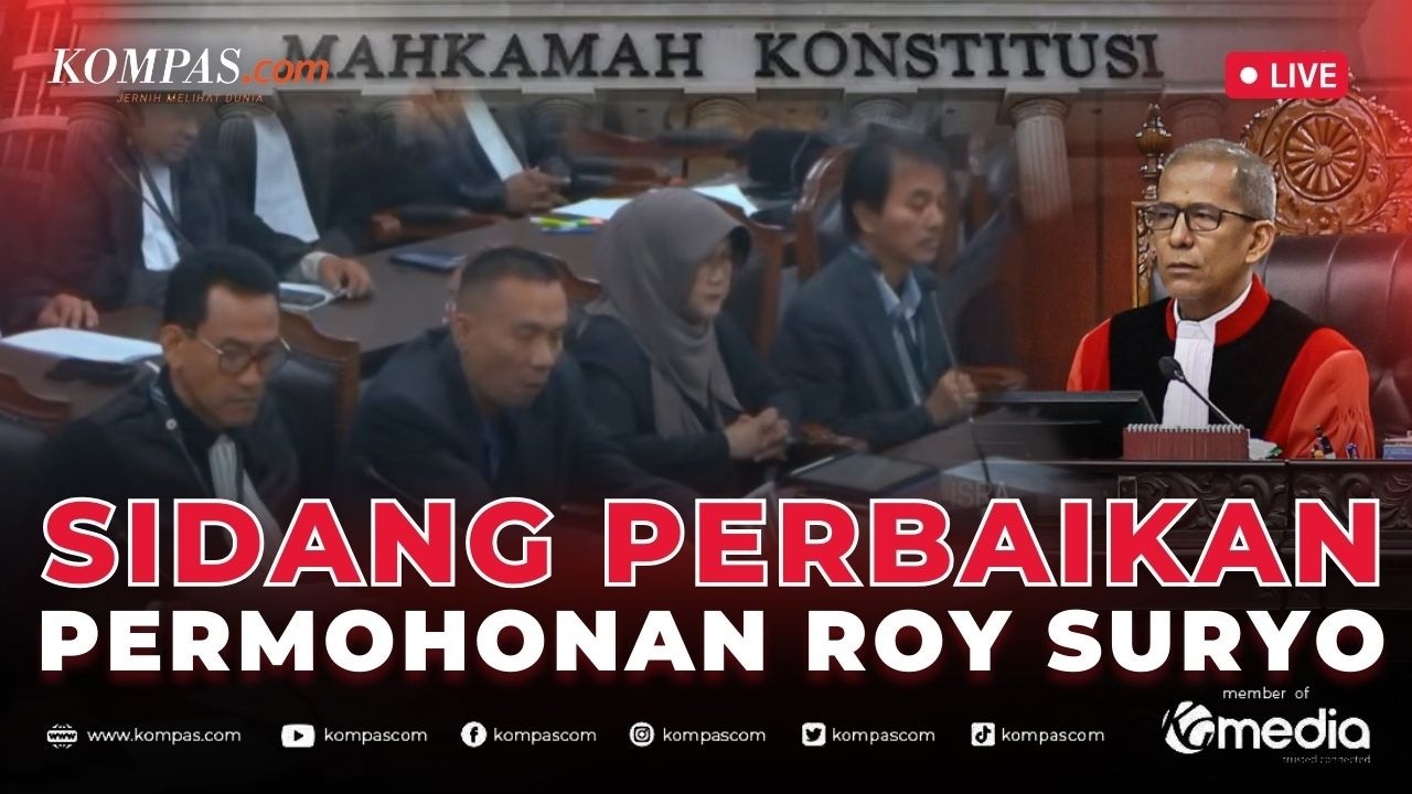 BREAKING NEWS - MK Periksa Perbaikan Permohonan Uji Materi Roy Suryo di Kasus Ijazah Jokowi