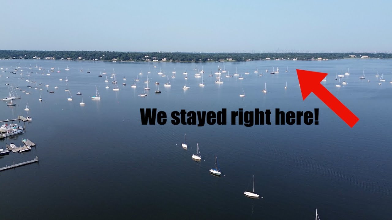 Sailing across the Long Island sound!  Onward to Connecticut
