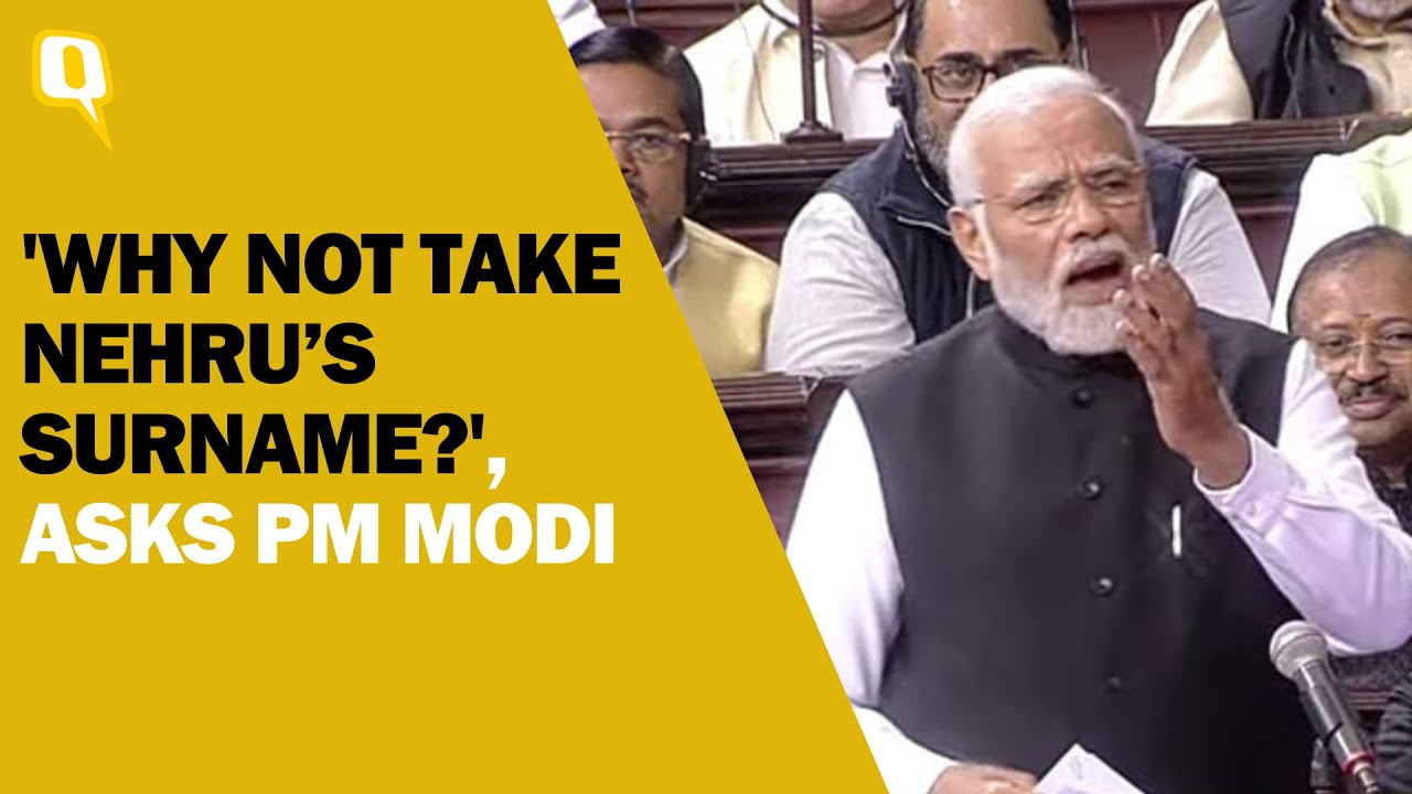 &lsquo;Why Shy Away From Using &lsquo;Nehru&rsquo; as a Surname?&rsquo;: PM Modi Takes a Dig at Gandhi Family | The Quint