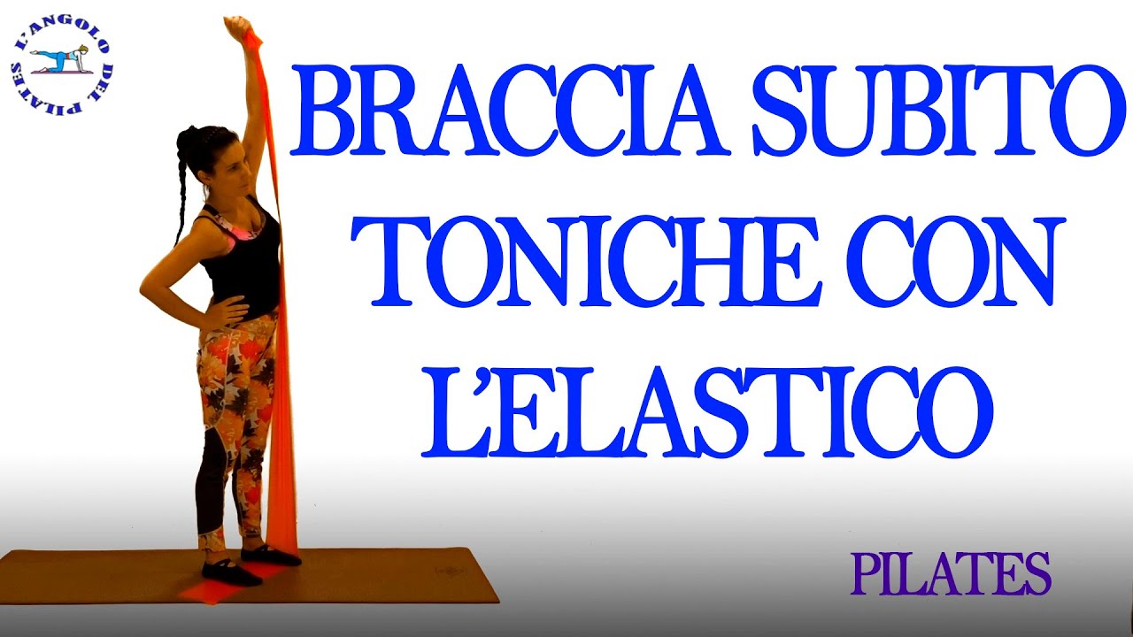 esercizi con elastico per braccia | esercizi con elastico lungo #pilates