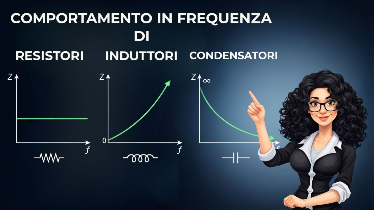 Comportamento in Frequenza di Resistori, Induttori e Condensatori. Impedenza