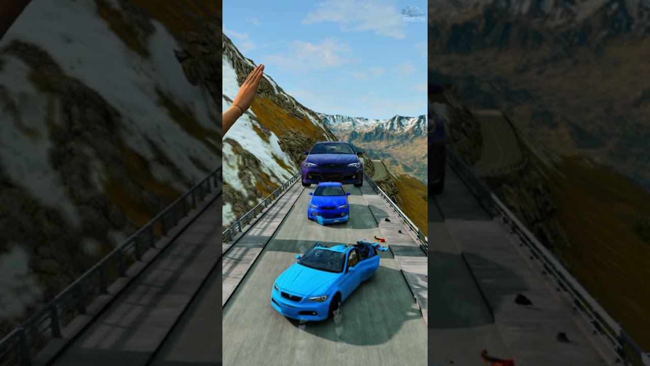 Giant Hand vs Cars Small to Big - BeamNG.drive
