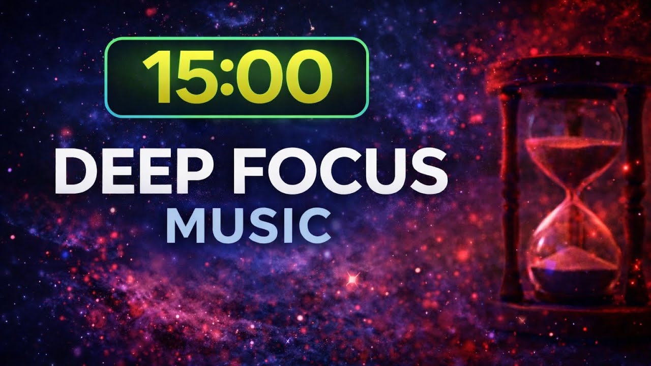 15 Minute Focus Study Music 🌌 | Deep Focus Music for Studying & Productivity