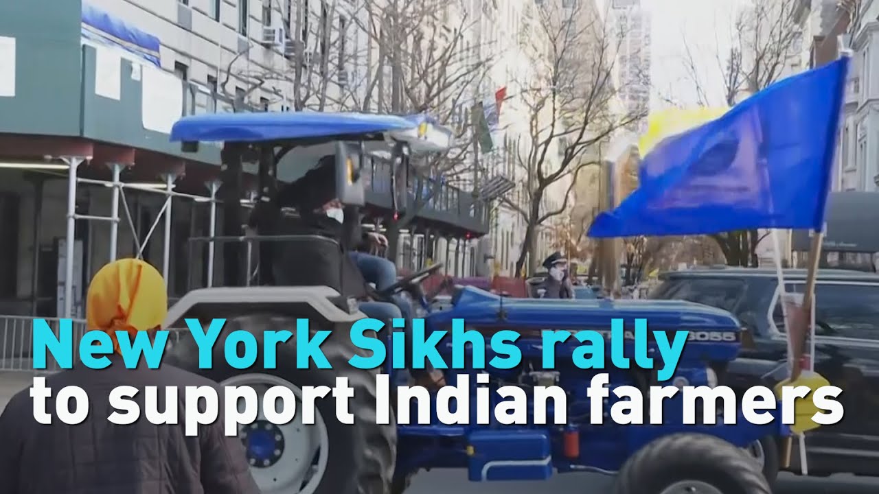 New York Sikhs rally to support protesting farmers in India