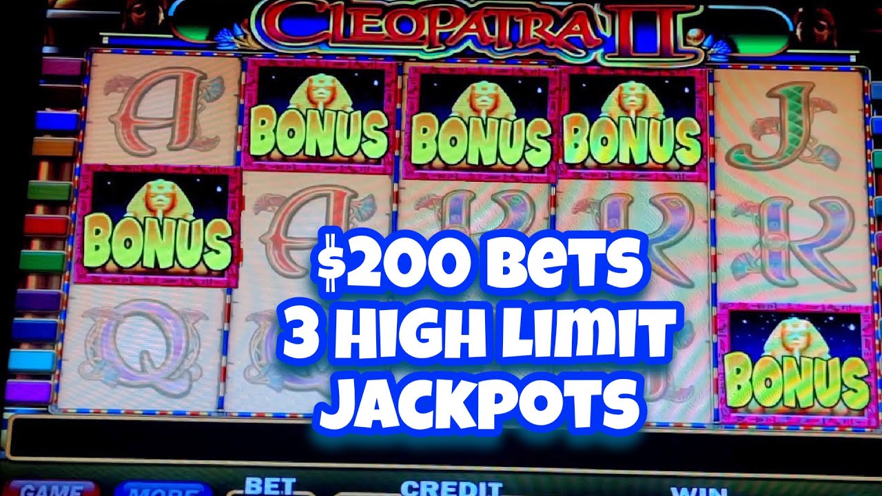 3 JACKPOTS ON CLEO 2 SLOT 🟢 HIGH LIMIT 🟢 $200 BETS 🟢 15 FREE GAMES HUGE WINS