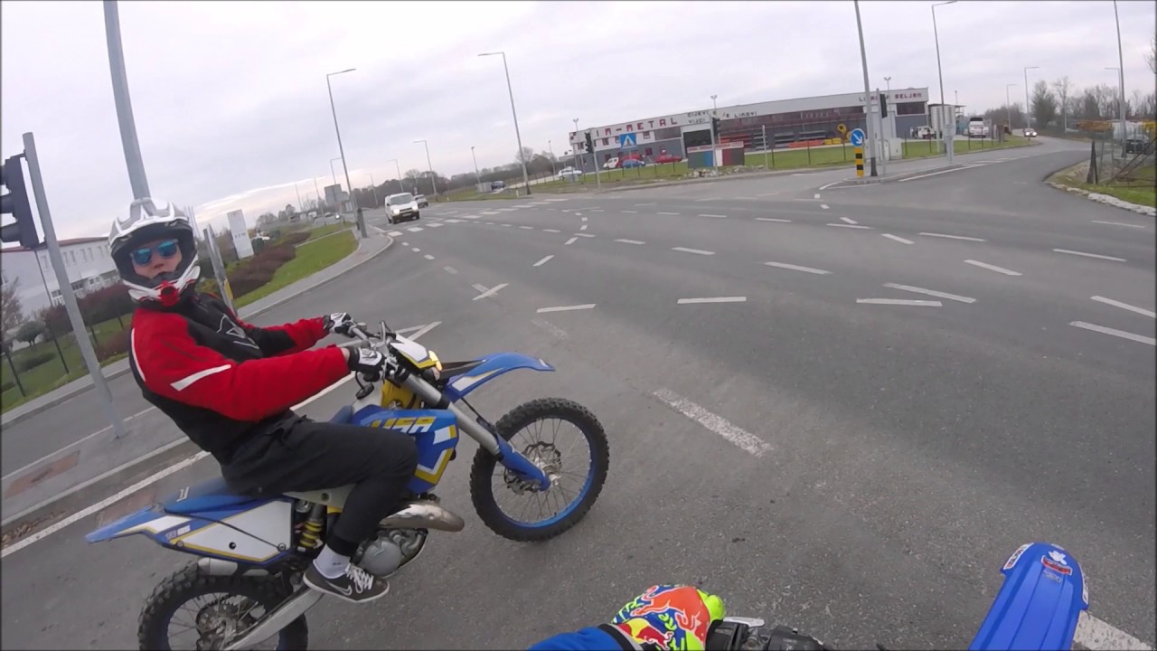 Yamaha DT 125r & Husaberg TE 125 cold day
