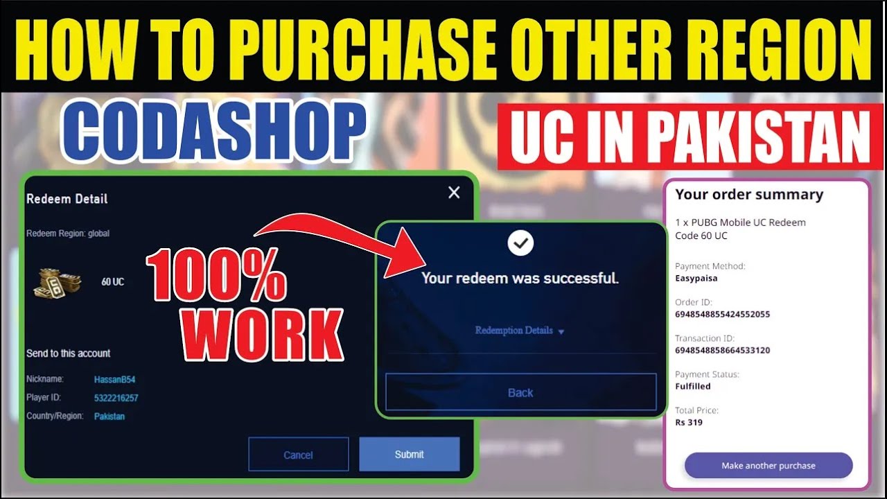 How to purchase other region uc in pakistan | other region ki UC Kaise bye Karen | 20233