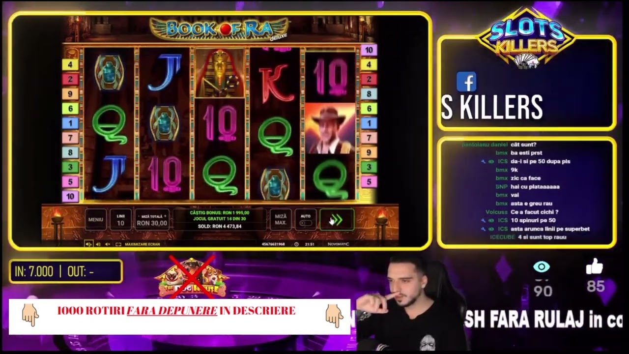 Slots Killer speciala in bet de 30 de Lei la BOOK OF RA