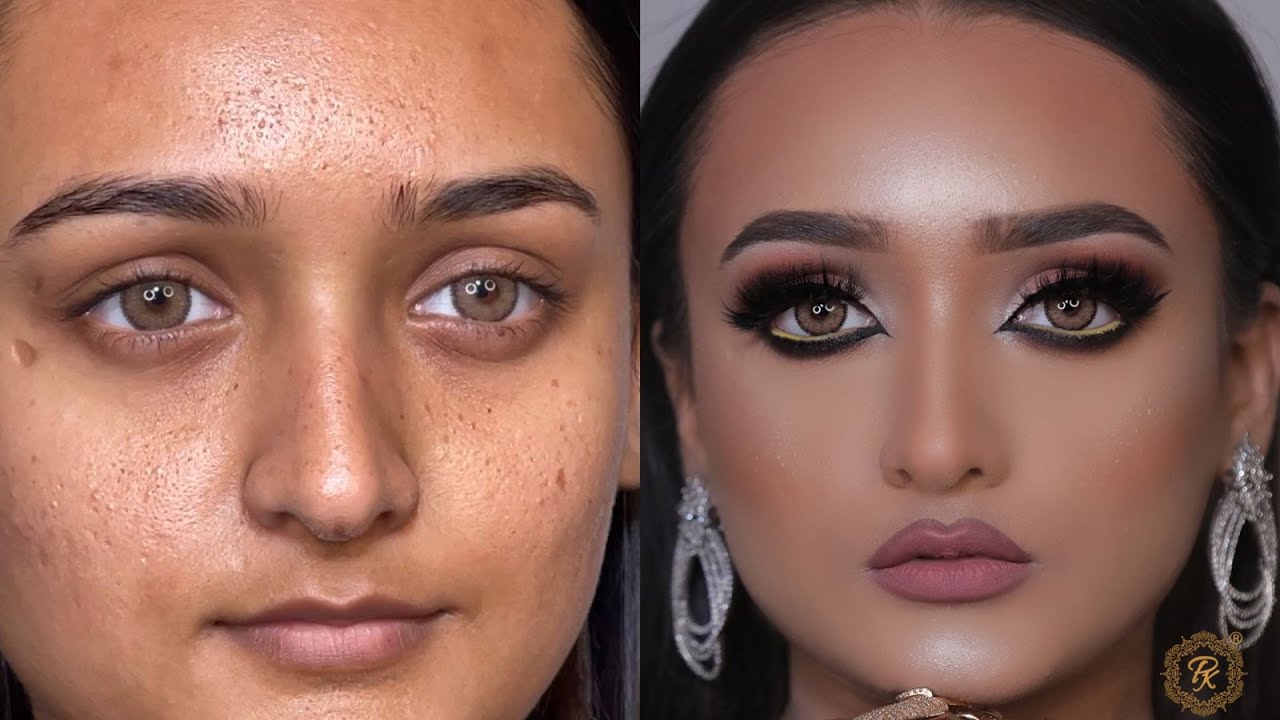 How To Hide Large Pores With Oily Skin |Quick Simple and Easy Makeup tutorial | @pkmakeupstudio