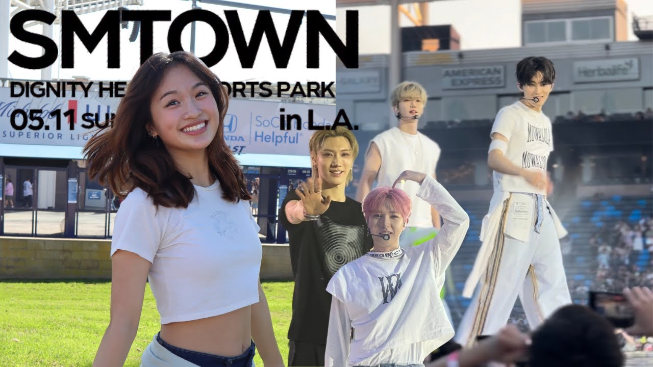 SMTOWN LA VLOG | grwm, making freebies, merch haul, fancams, dancing, + more!