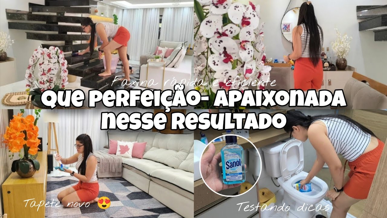 TUDO PRONTO PARA A NOVA DECORAÇÃO | FAXINA RÁPIDA E EFICIENTE | TESTANDO DICAS