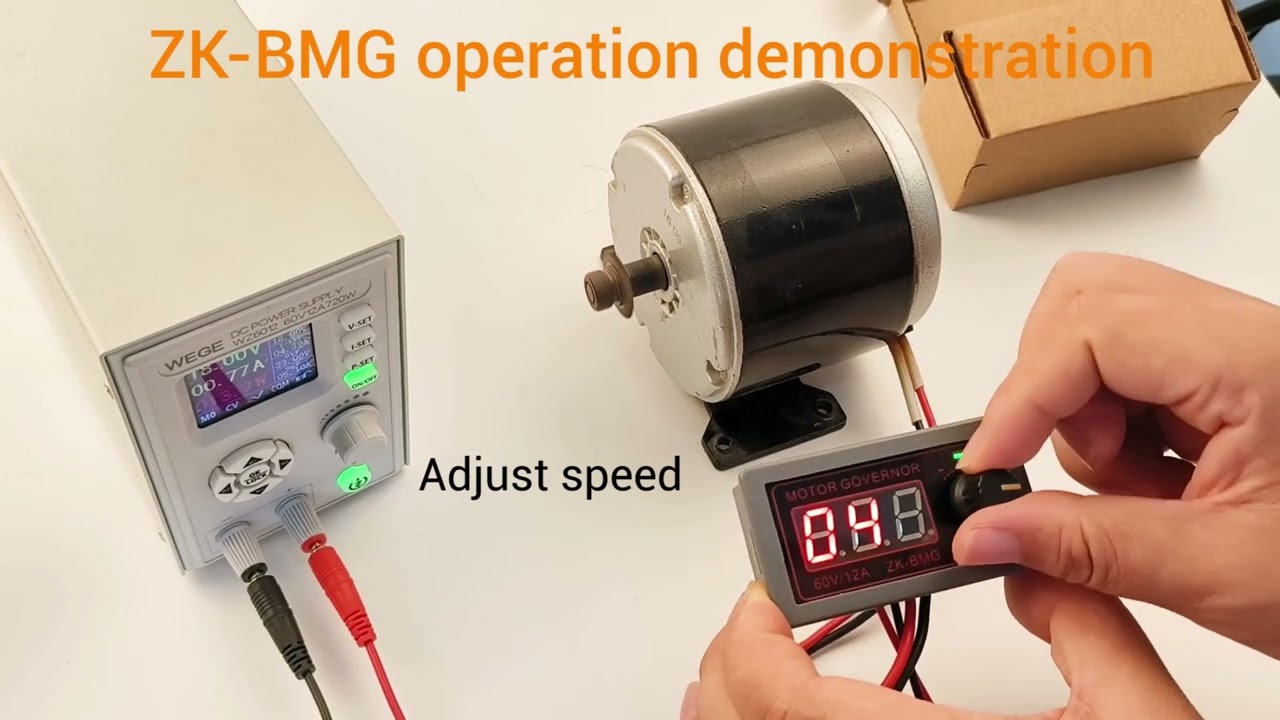 DC Motor Speed Controller, PWM DC 9-60V/12A/500W Electric Motor Speed Controller