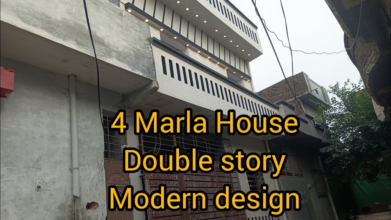 4 Marla House double story Modern design 