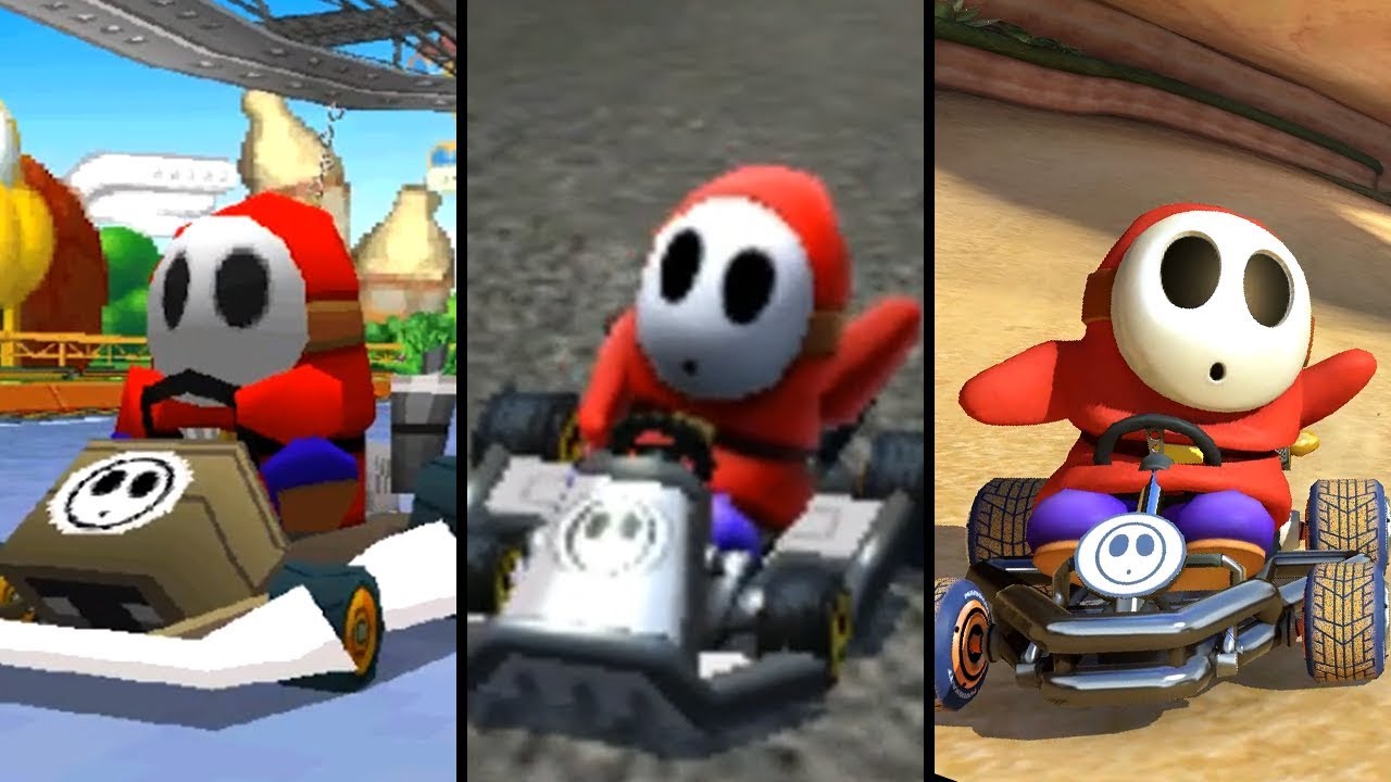 Evolution of Shy Guy in Mario Kart (2005-2019)