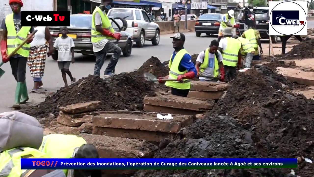 TOGO_l'opération de curage des Caniveaux lancée à Agoè et ses environs