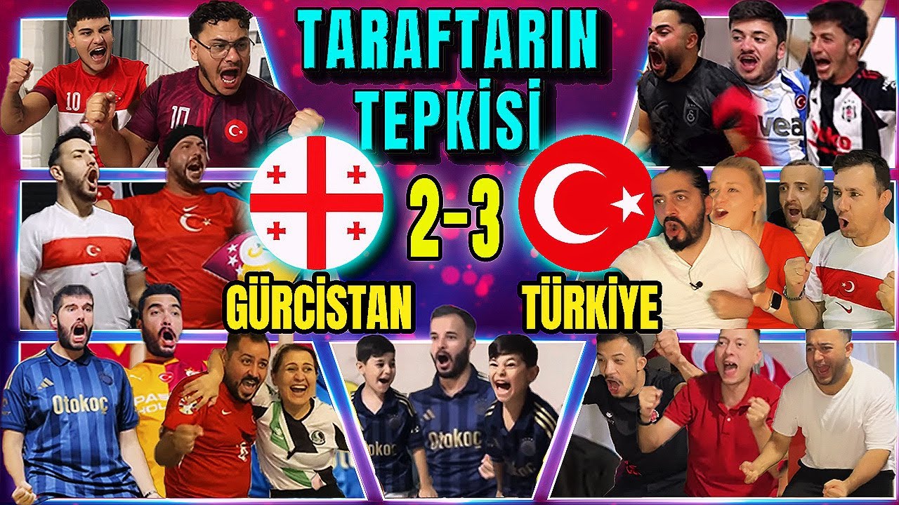 MİLLİ TAKIMDAN MUHTEŞEM BAŞLANGIÇ😍 GÜRCİSTAN 2-3 TÜRKİYE ❤️| TARAFTARIN TEPKİSİ